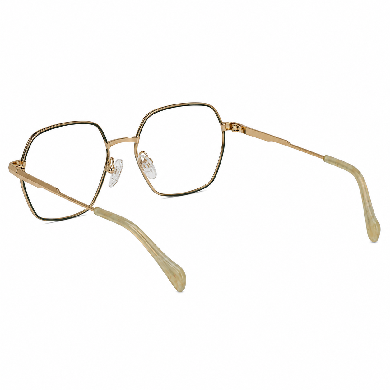 TS-40 C2 · vista diagonal izquierda · Tonos cobre y negro · Thalia Sodi Eyewear