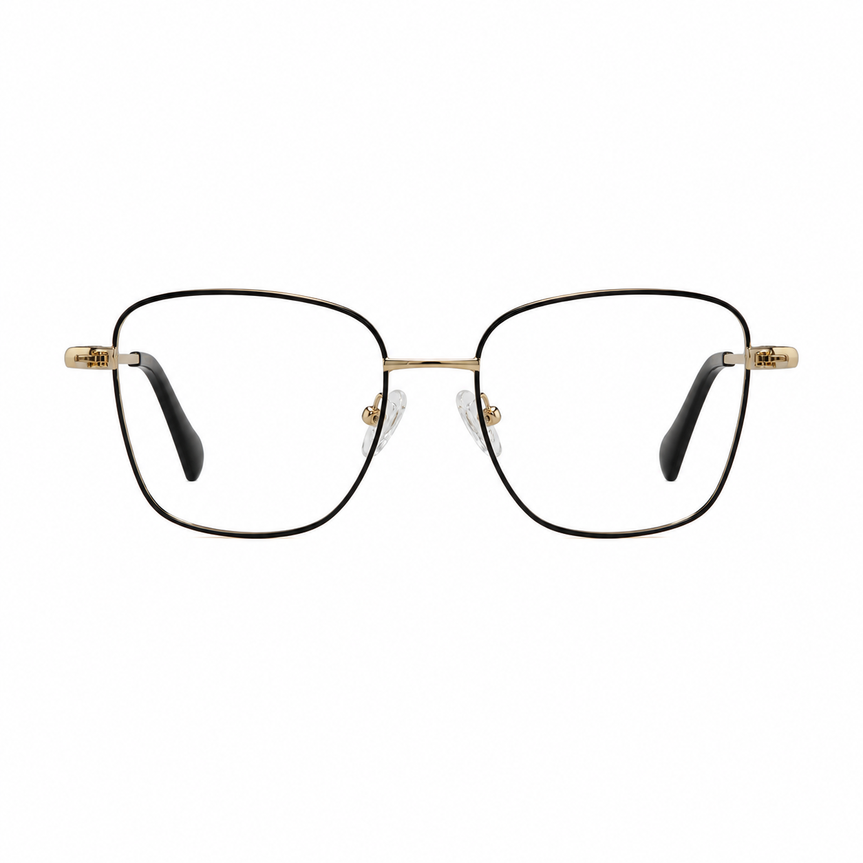 TS-41 C2 · vista frontal · Tonos negro y gris claro · Thalia Sodi Eyewear