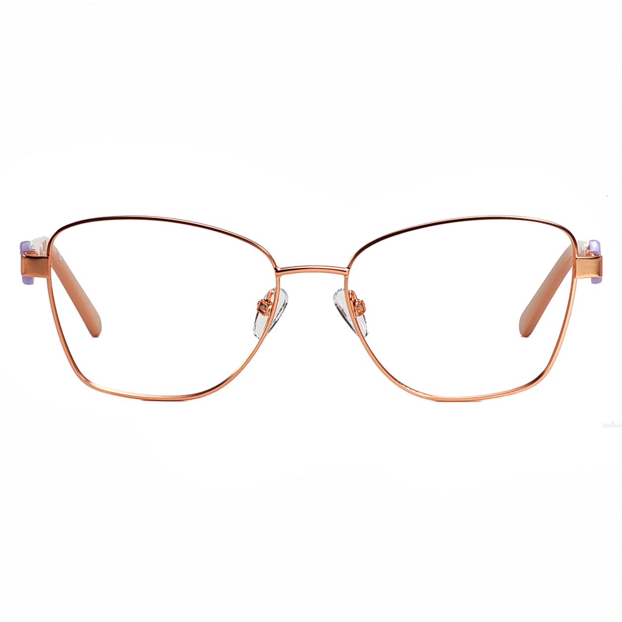 TS-33 C3 · vista frontal · Rosa dorado / Melocotón translúcido · Thalia Sodi Eyewear