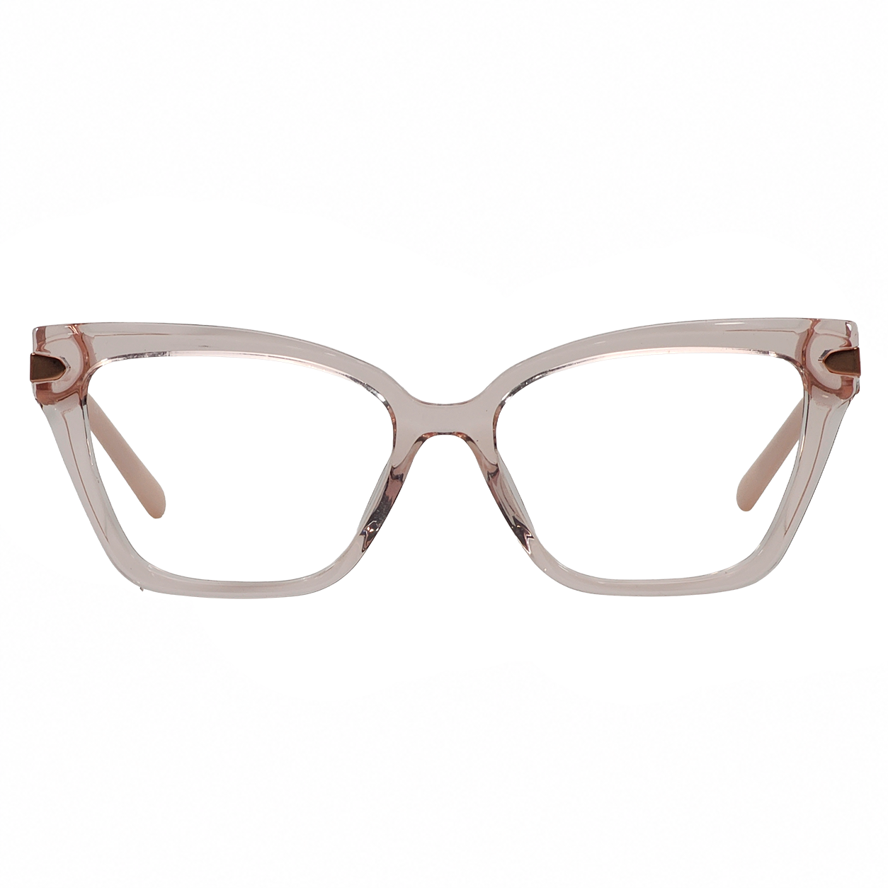 TS-36 C2 · vista frontal · Marrón translúcido / Dorado · Thalia Sodi Eyewear