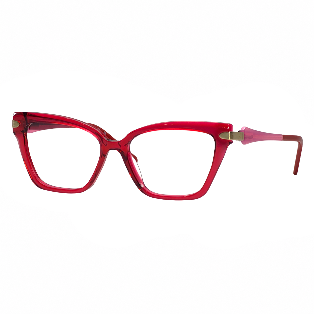 TS-36 C3 · right-angle view · Clear / Silver · Thalia Sodi Eyewear