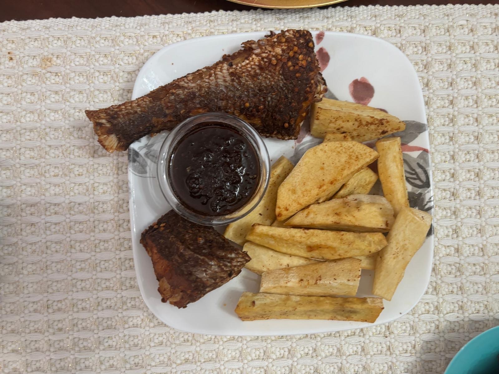 Plantains and Fish – Traditional Ghanaian Plate