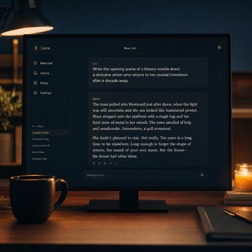 A clipboard of writing prompts on a desk.