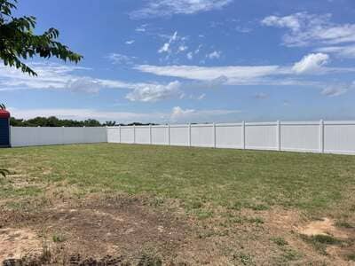 steel fence in mustang