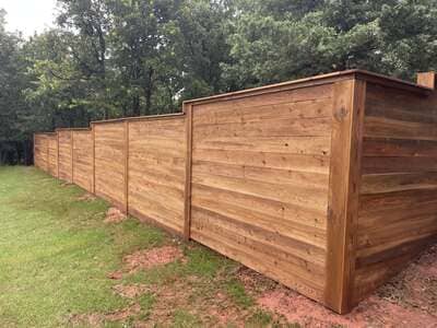 aluminum fence in mustang