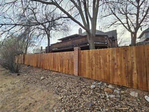 pool fence in mustang