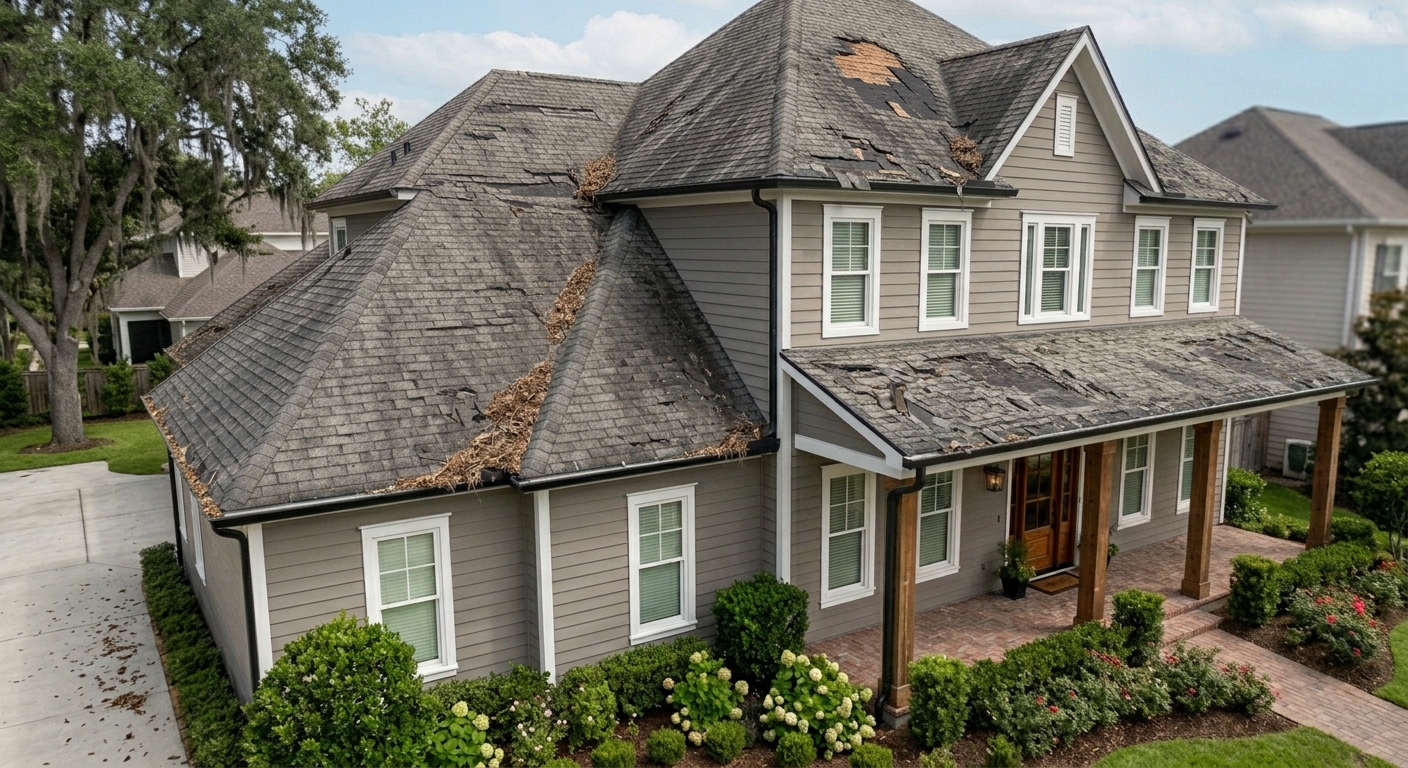 Roof before renovation