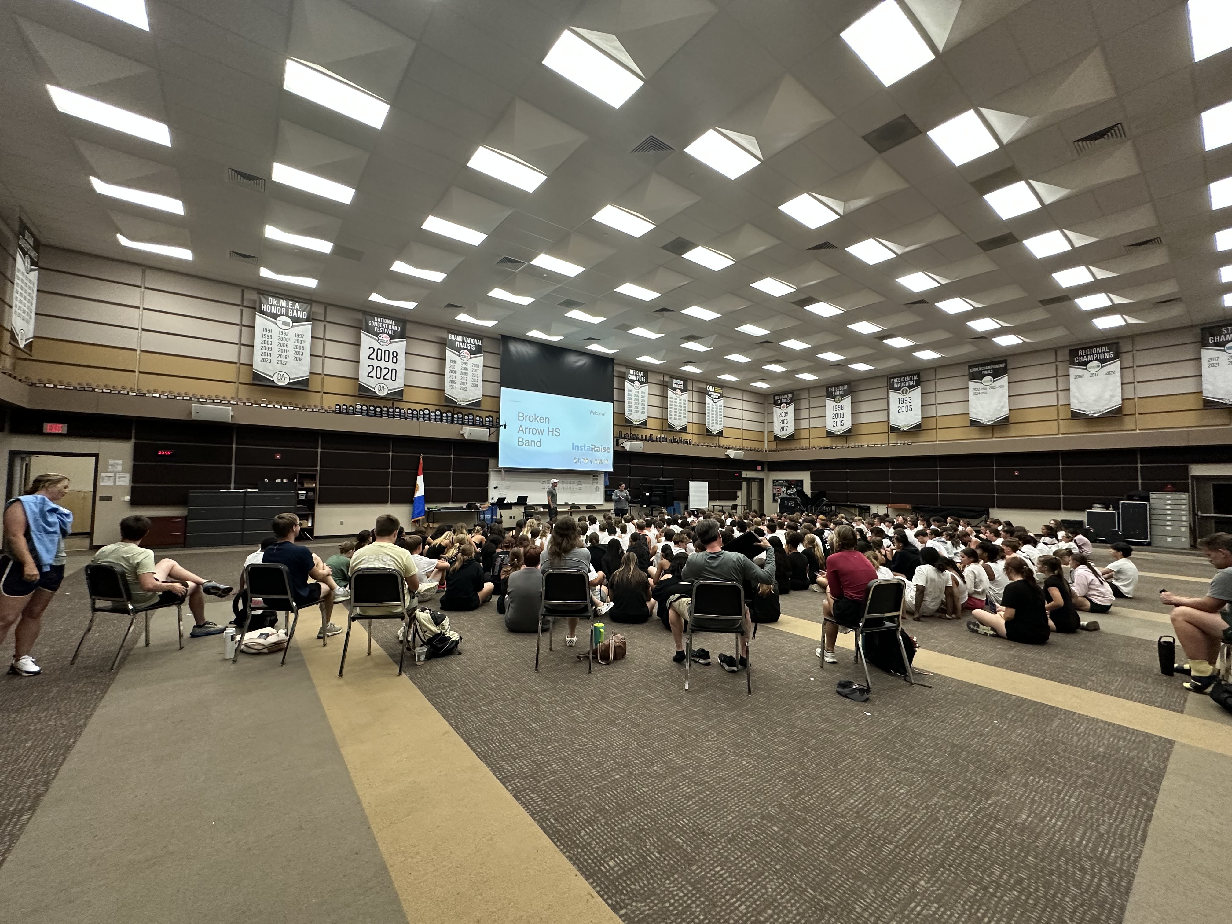 A full band program at a live kickoff session