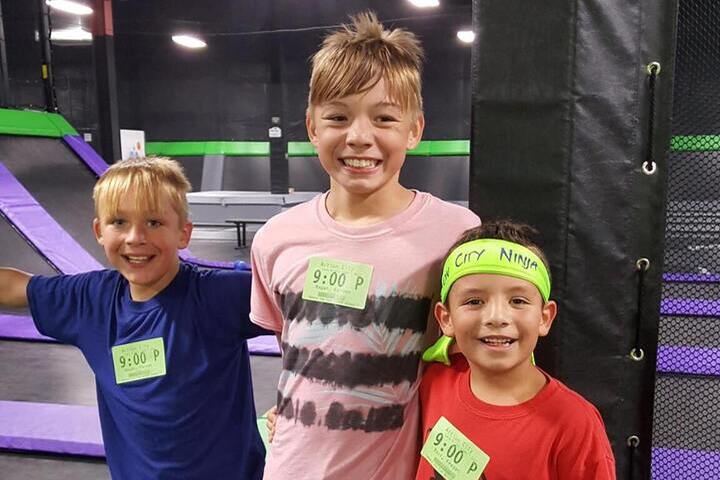 Boys at the Action City Trampoline Park Boys at the Action City Trampoline Park