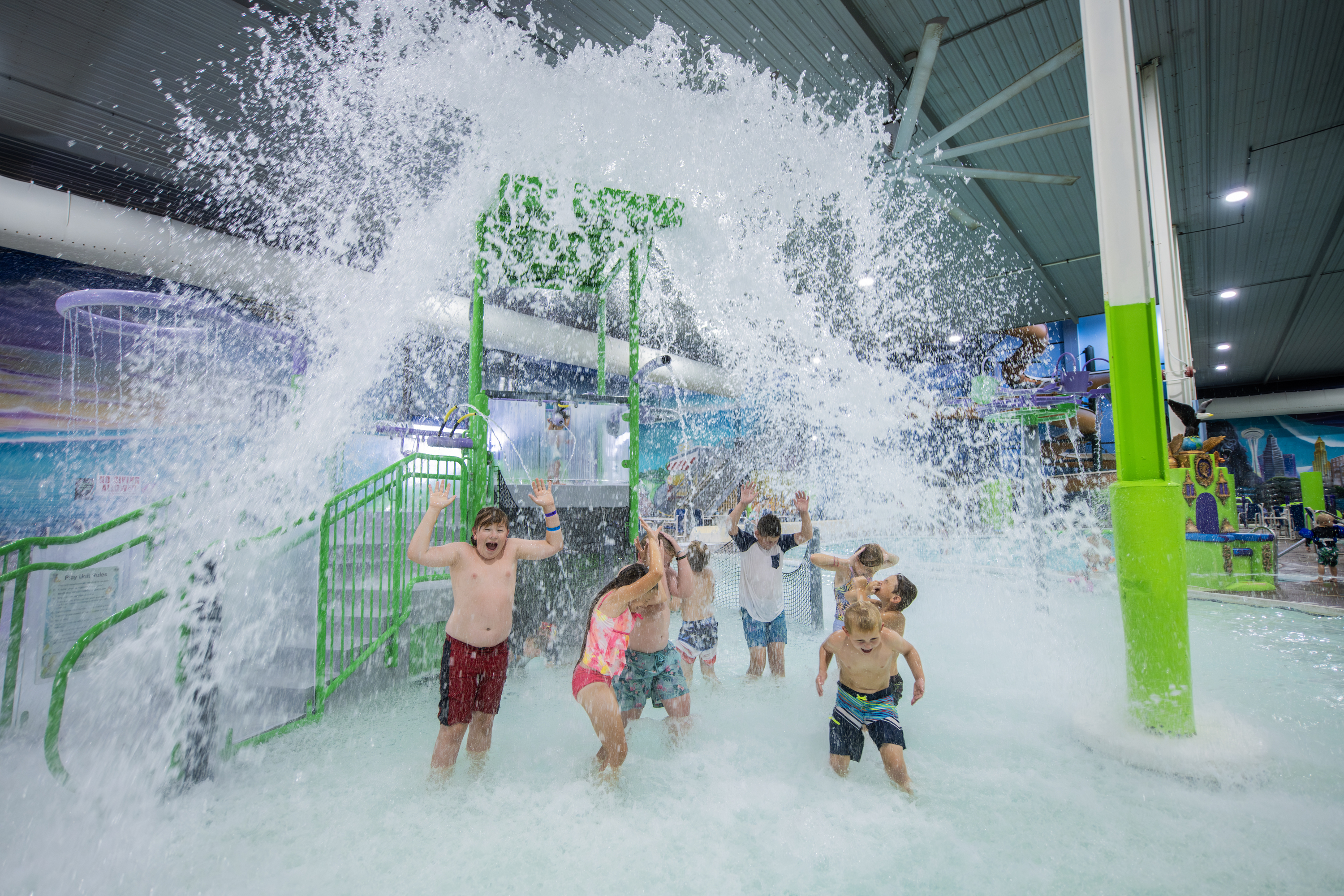 Chaos Water Park Dump Bucket, Indoor Aquatic Playground