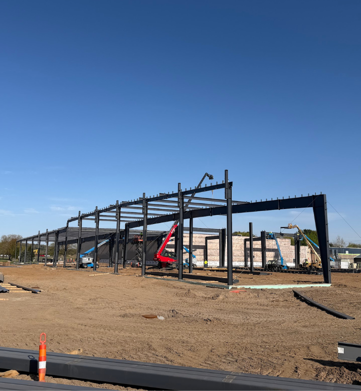 Steel going up on the Action City expansion