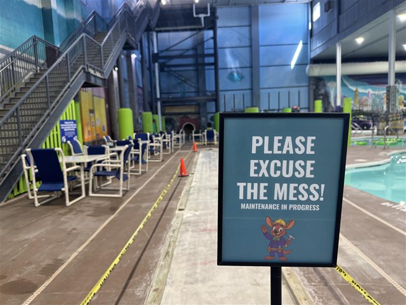 Chaos Water Park Twister Water Slide Maintenance Chaos Water Park Twister Water Slide Maintenance