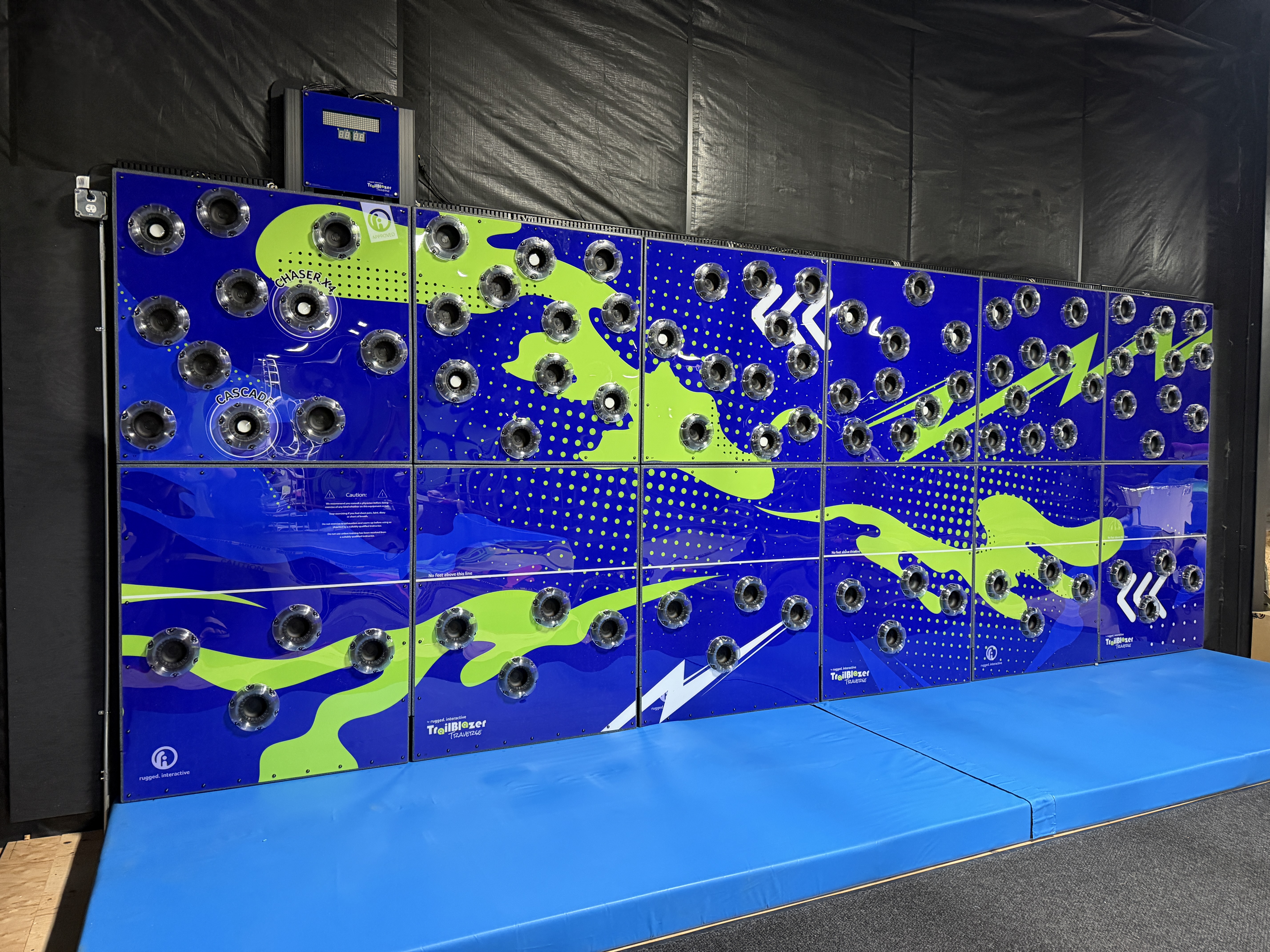 New Traverse Wall climbing attraction at Action City New Traverse Wall climbing attraction at Action City