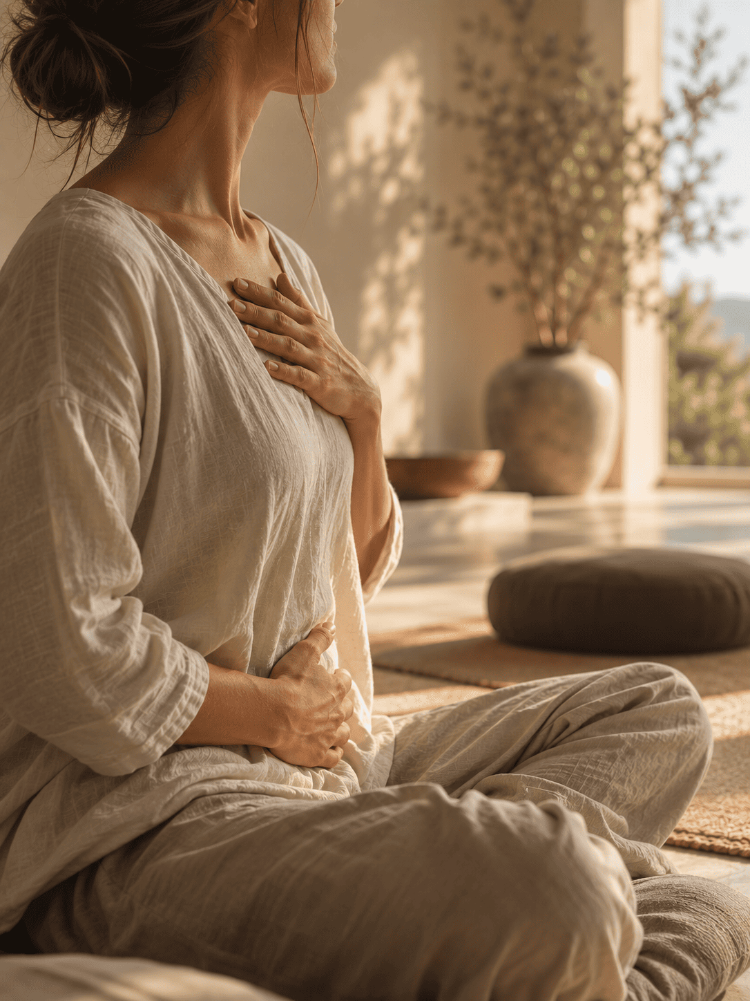 Práctica de respiración consciente en SURIANA, Bogotá