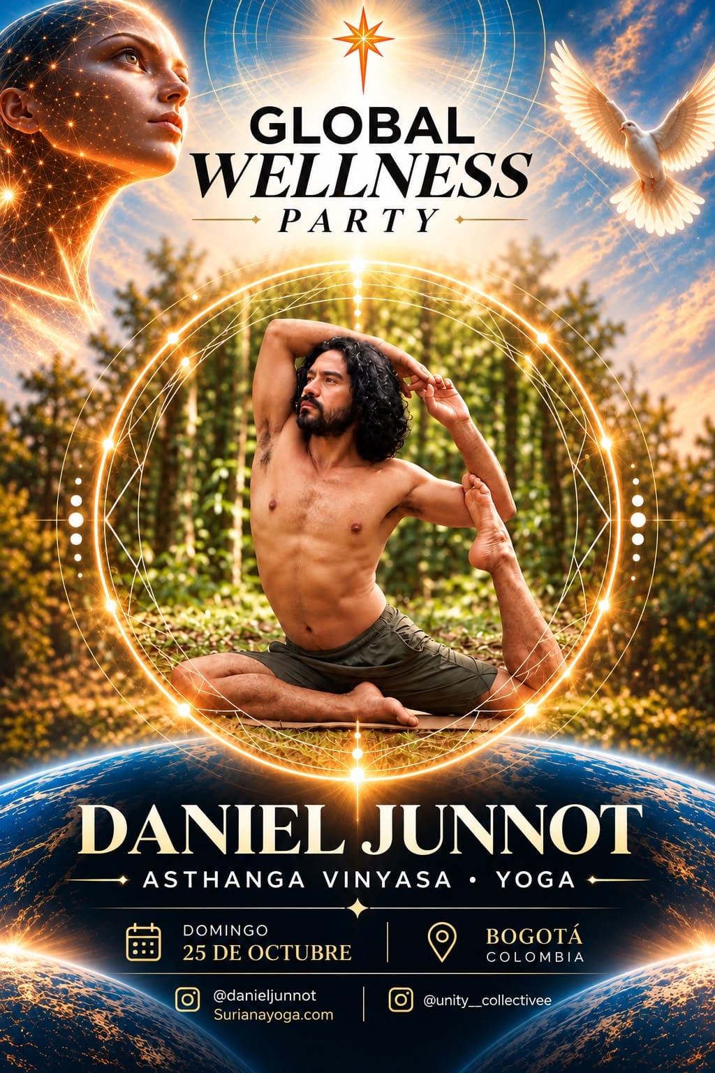 Daniel Junot de SURIANA Yoga en Unity Global Fest Bogotá