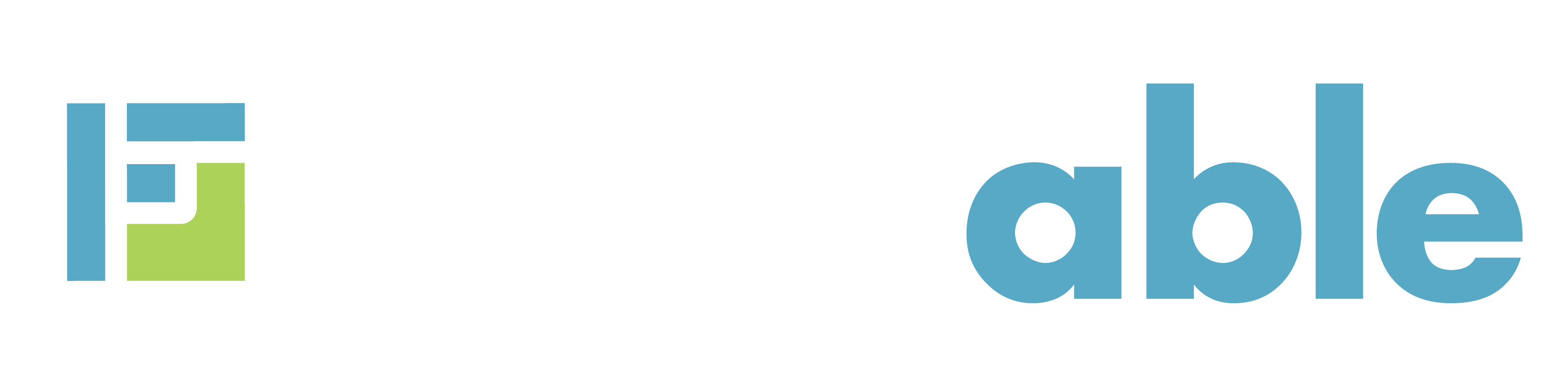 Floorable logo featuring a stylized letter “F” in blue and green tones with bold modern typography.