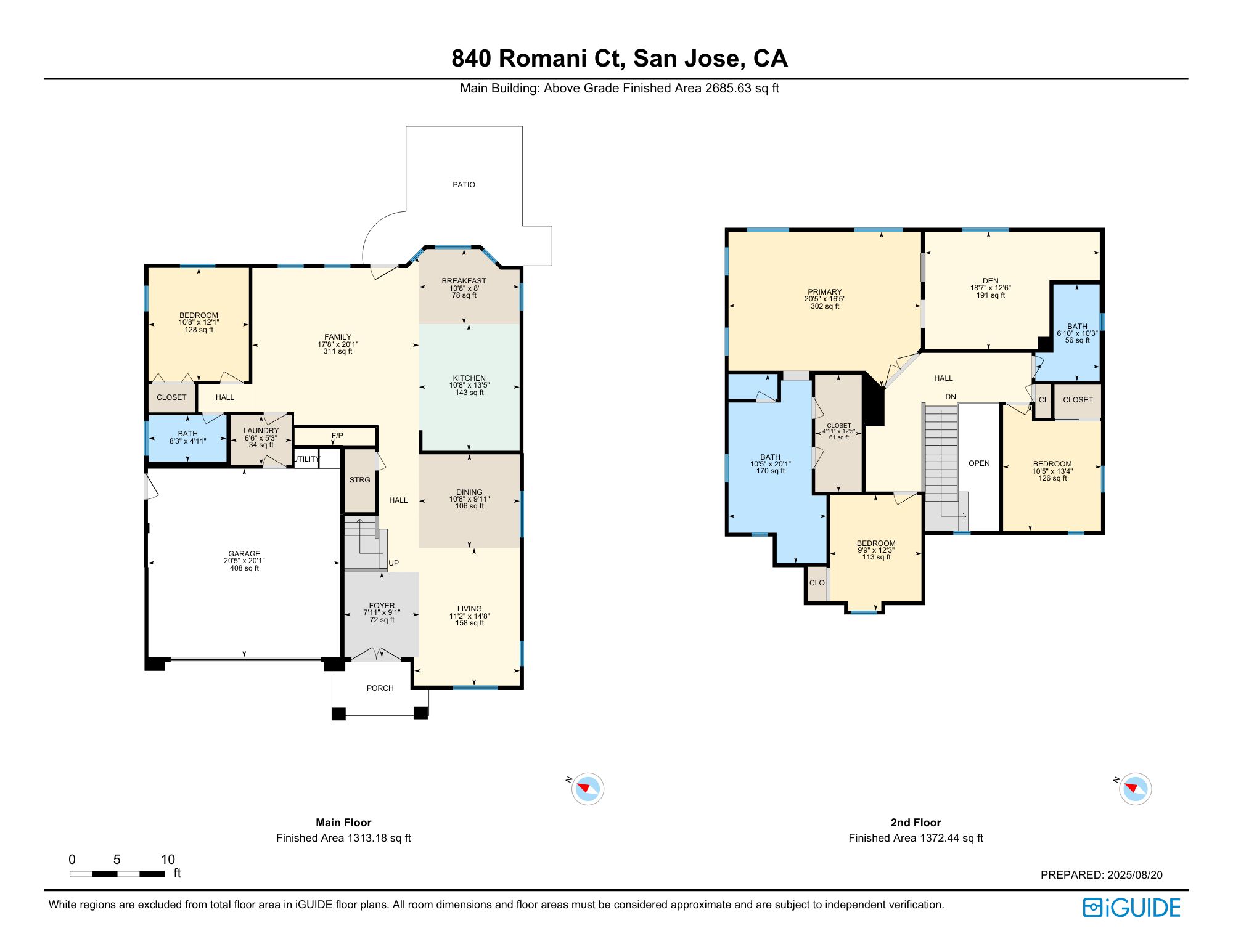 840 Romani Ct iGuide floor plan
