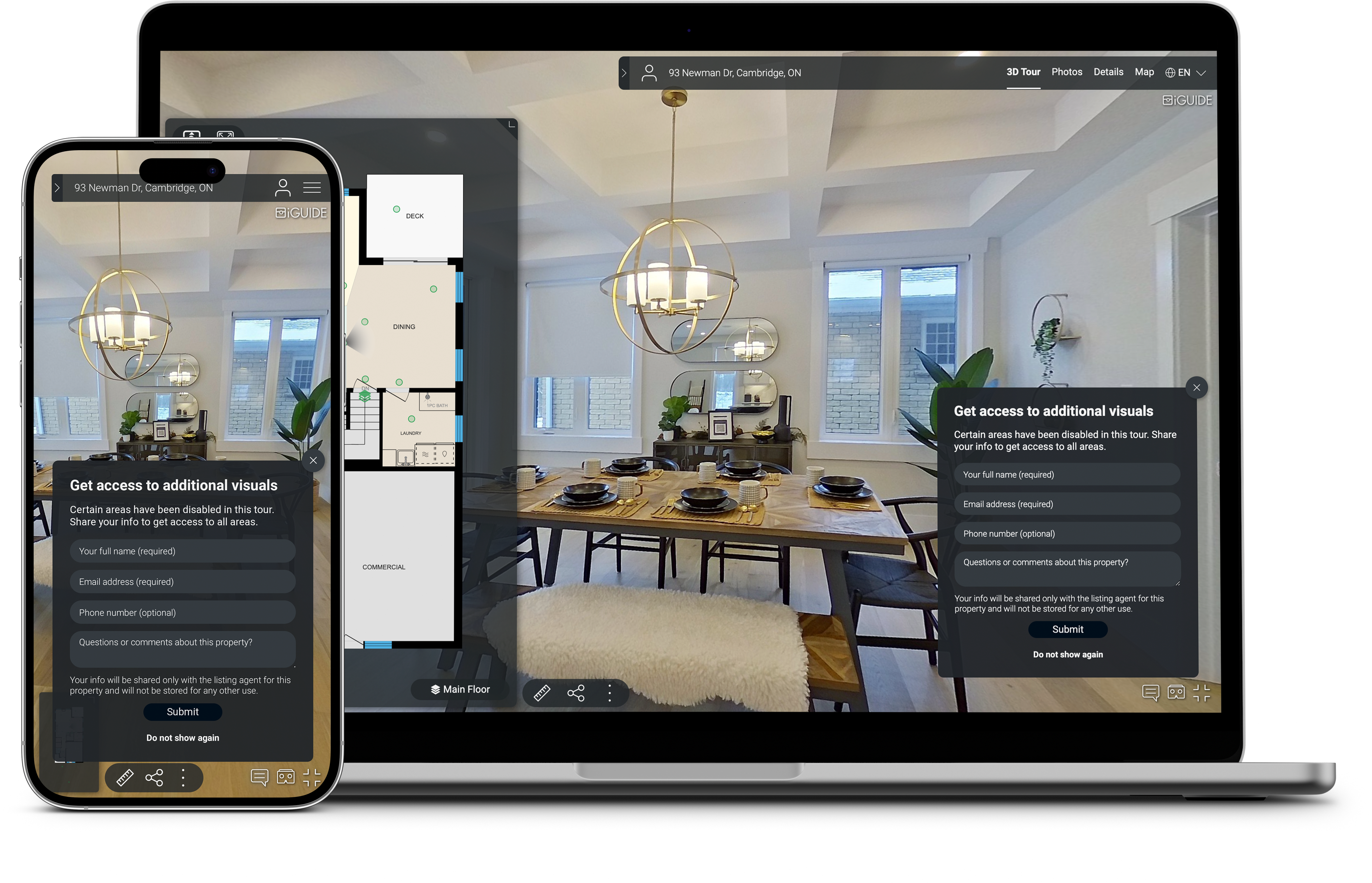 iGuide 3D Tour room measurements