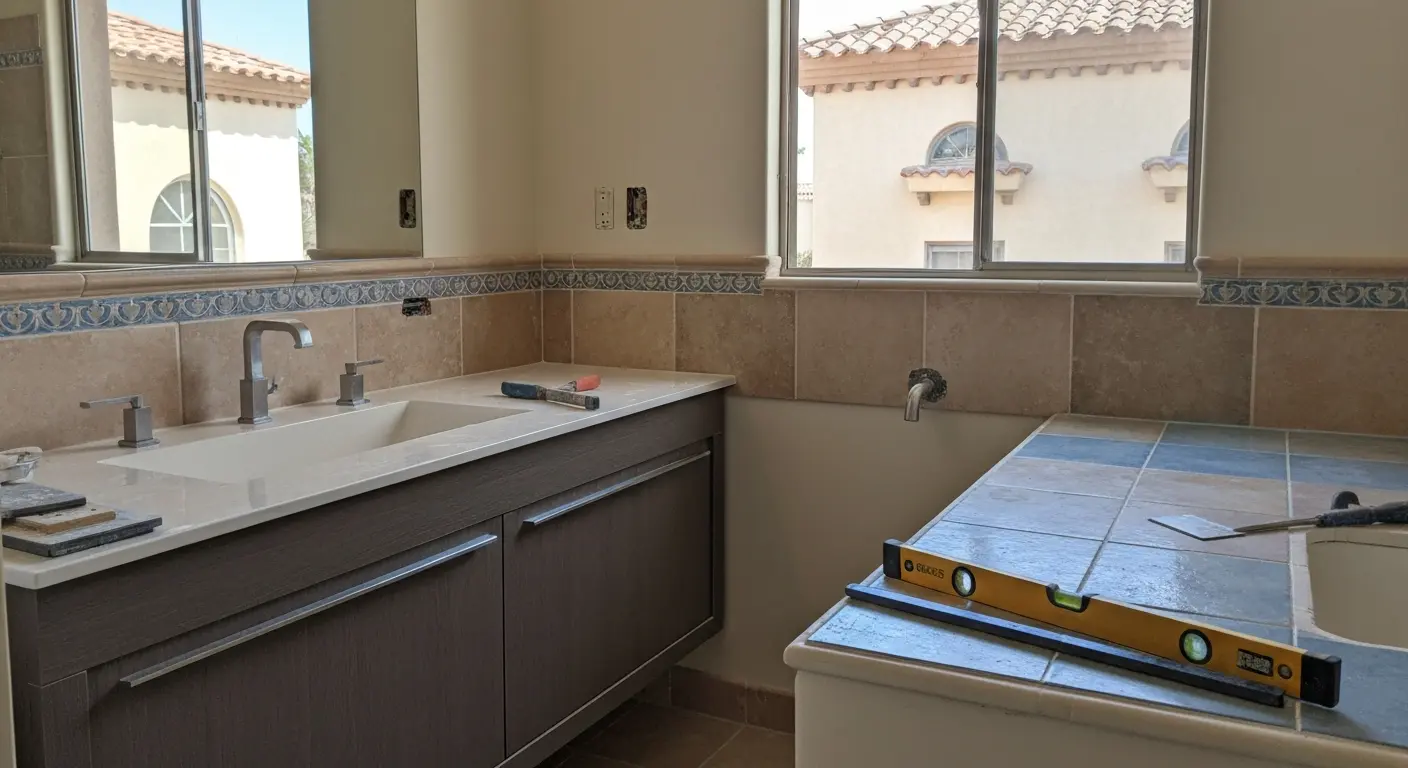 Bathroom remodeling project