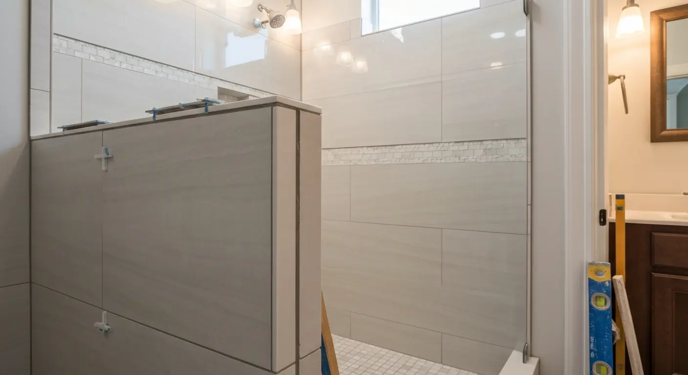 Shower tile installation in Homestead bathroom