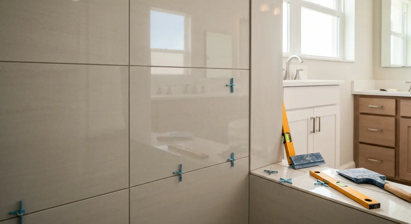 Shower tile renovation project