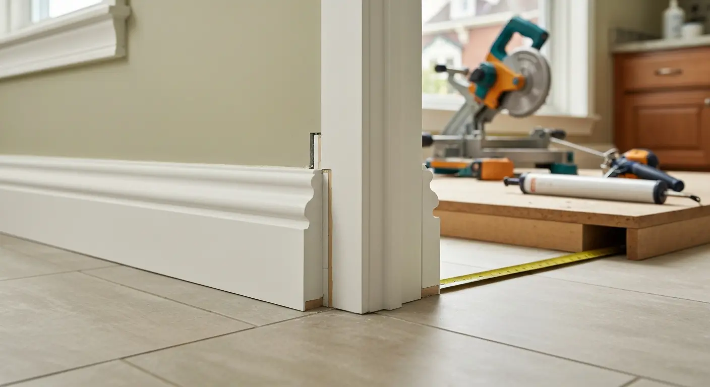 Baseboards and trim installation