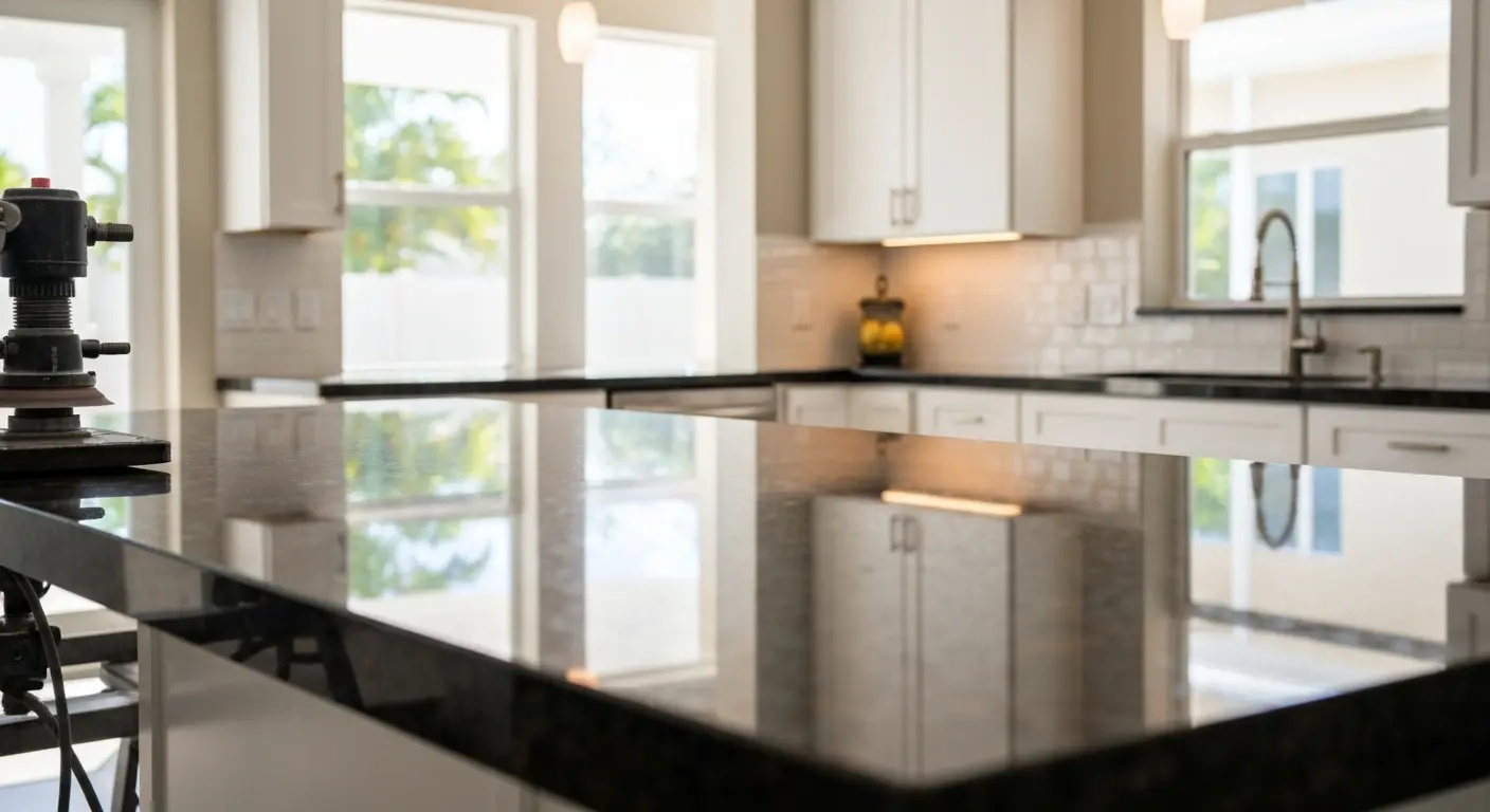 Stone countertop grinding service