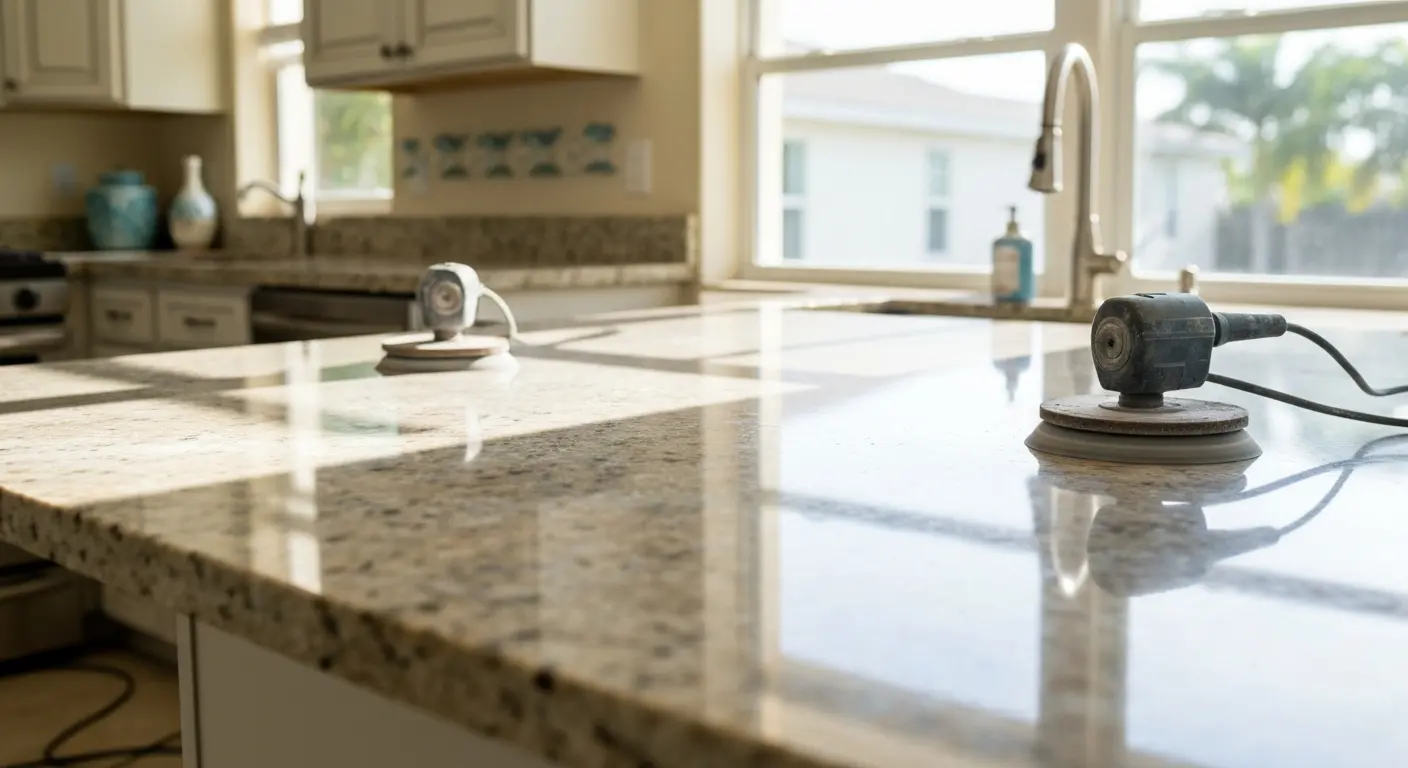 Stone grinding restoration service