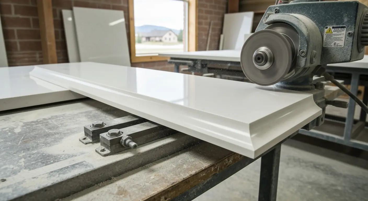 Stone edge grinding process