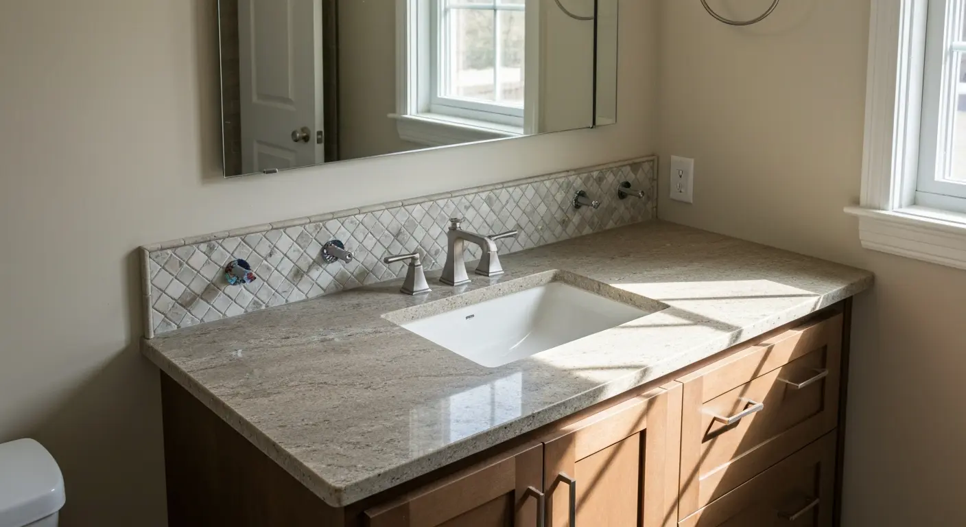 Bathroom vanity installation