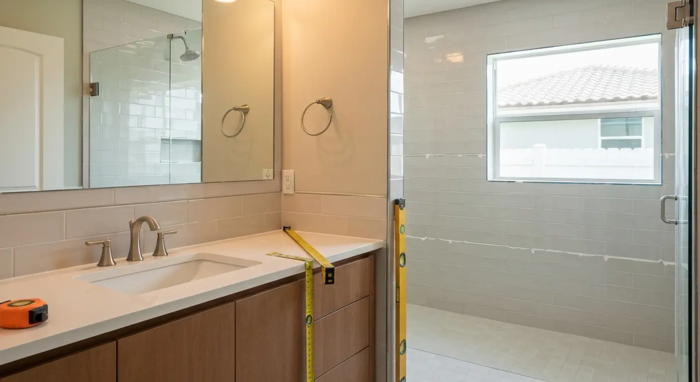 Bathroom remodeling project