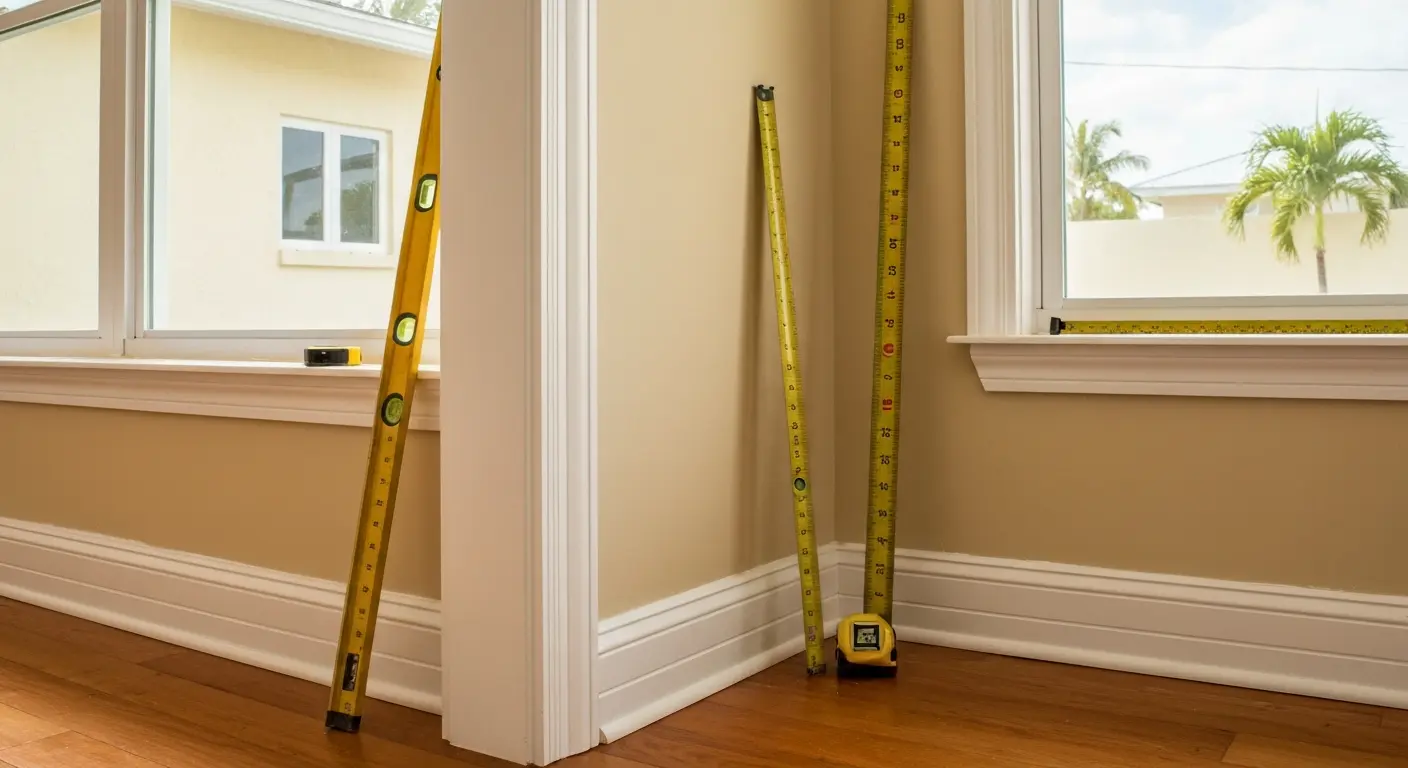 Baseboards and trim installation