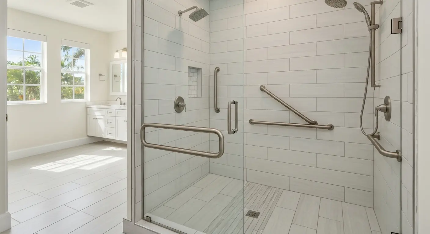 Shower conversion bathroom Miami Lakes