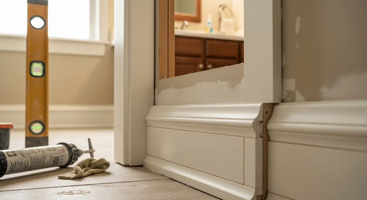 Baseboard finishing detail