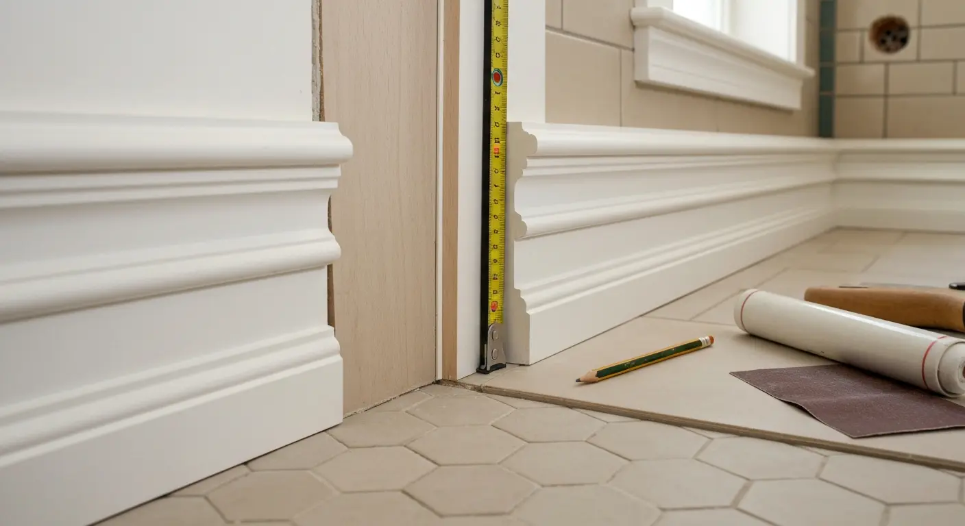 Baseboards and trim installation