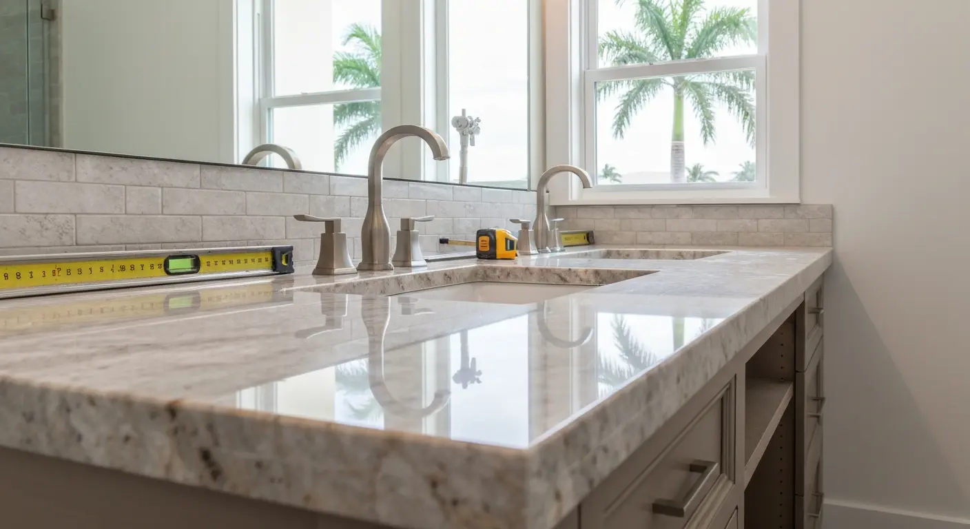 Vanity and countertop