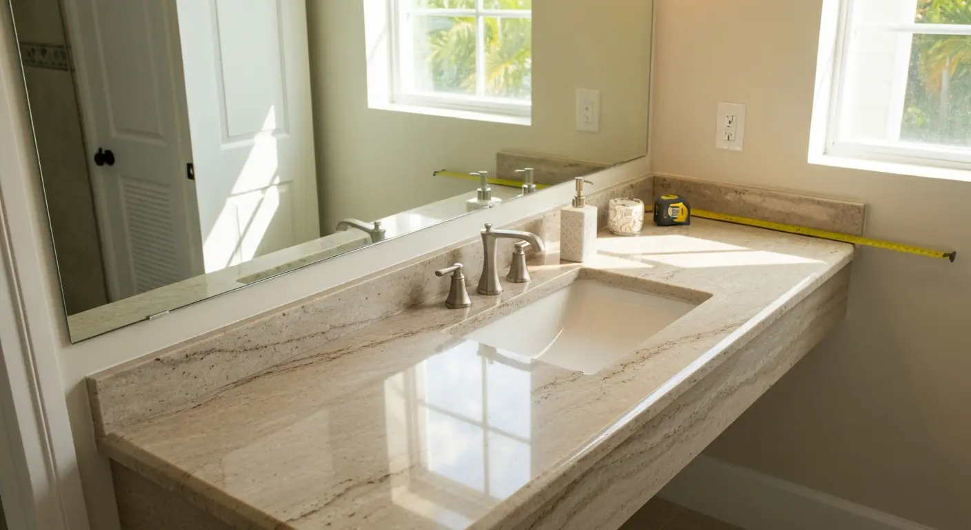 Stone vanity countertops