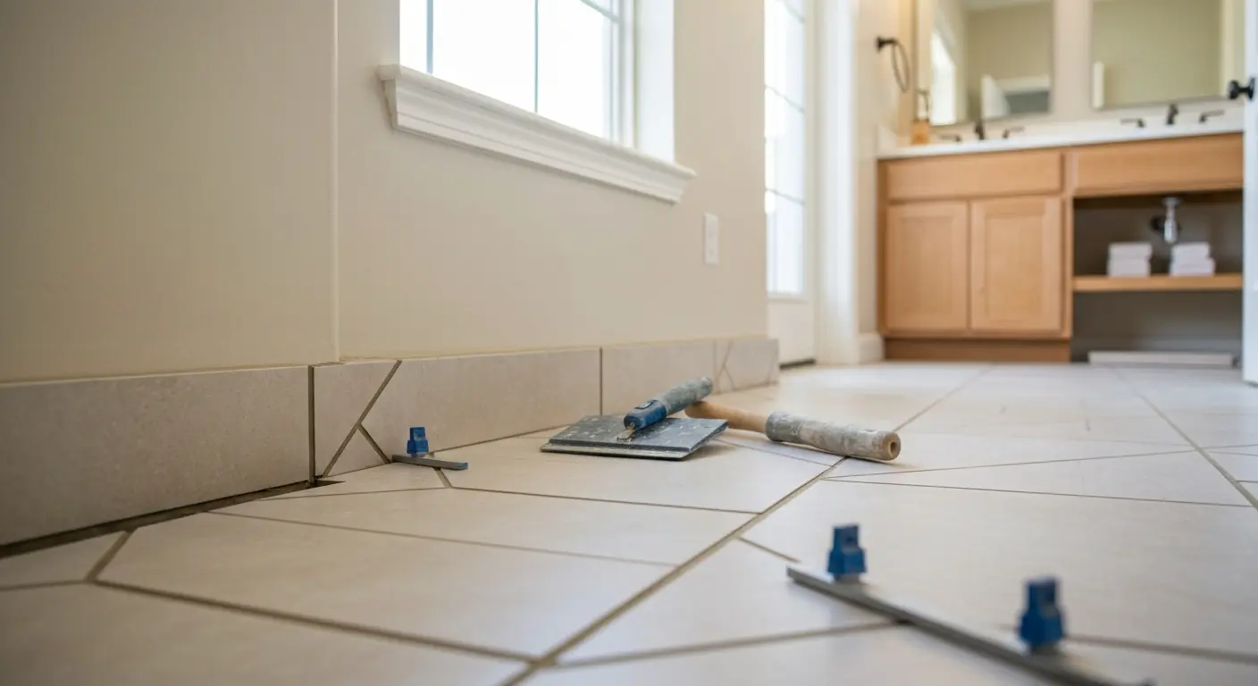 Bathroom floor tile installation in Homestead