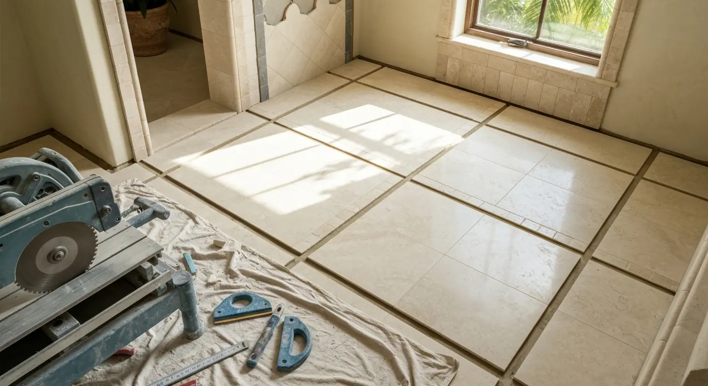 Tile and flooring installation