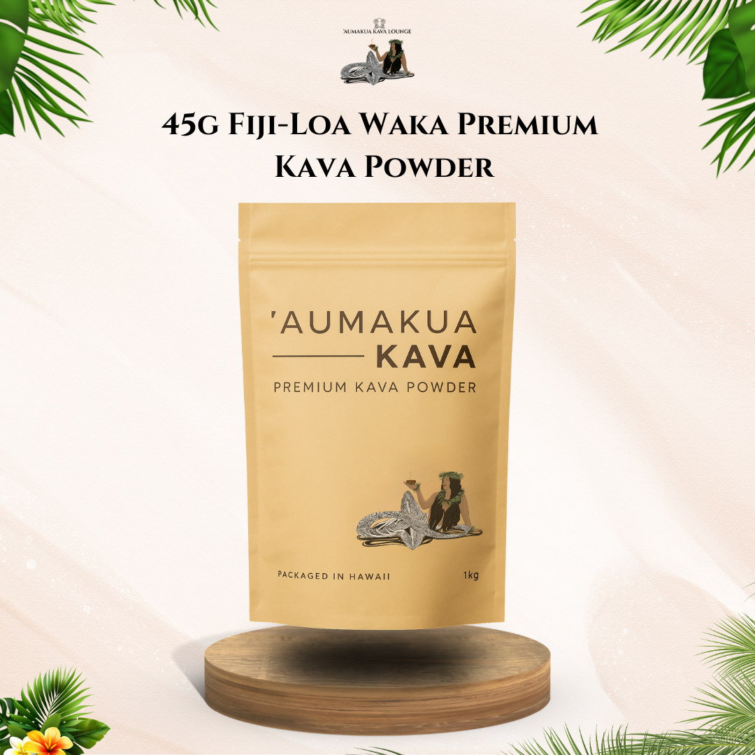 45g Fiji Loa Waka Kava Powder – Strongest Noble Fijian Kava Root