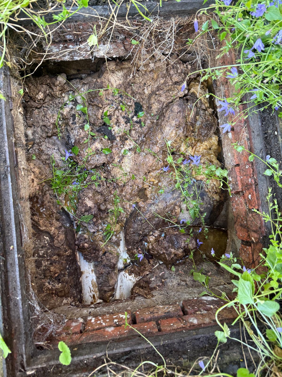 Drainage work in London