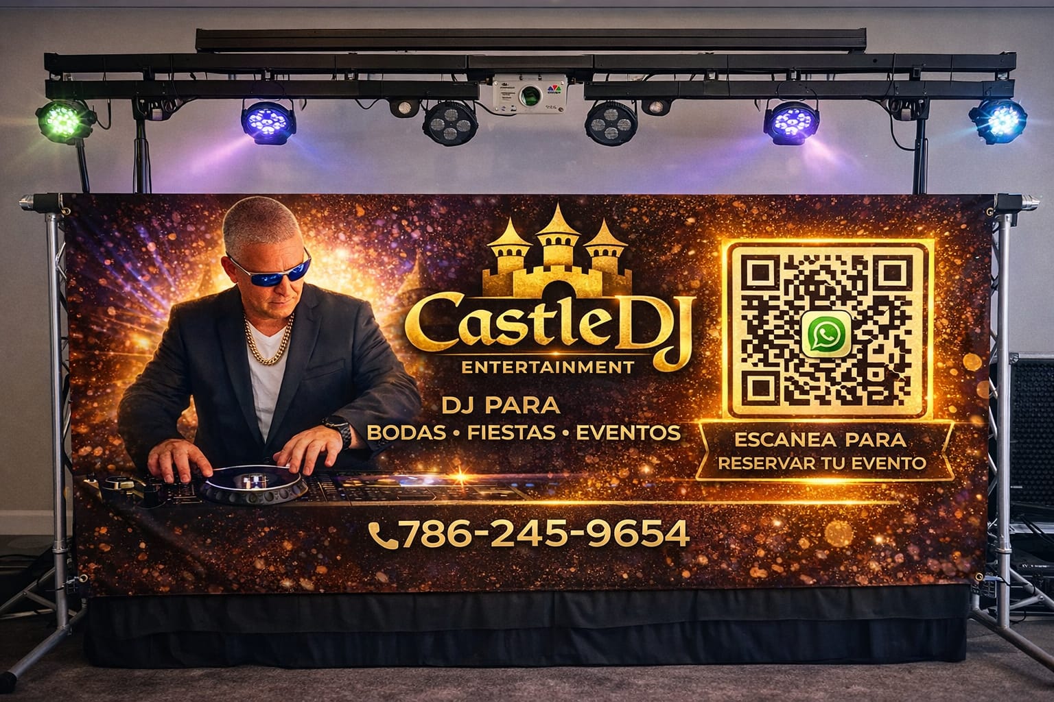 Castle DJ Entertainment Setup