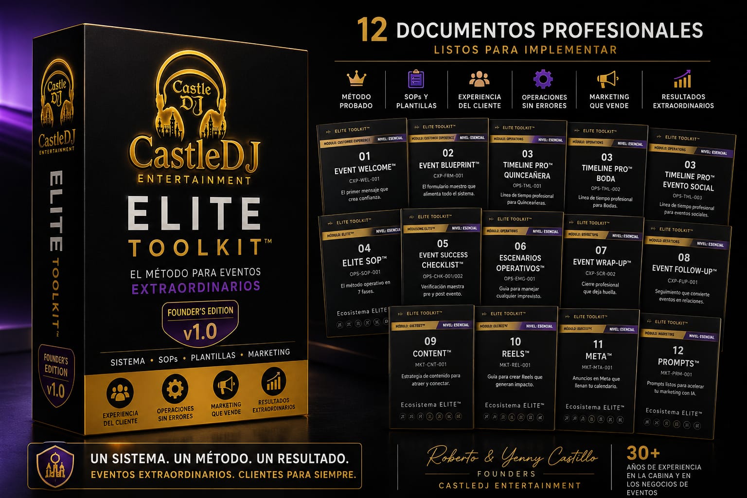 CastleDJ ELITE Toolkit™ Founder's Edition — 12 documentos profesionales