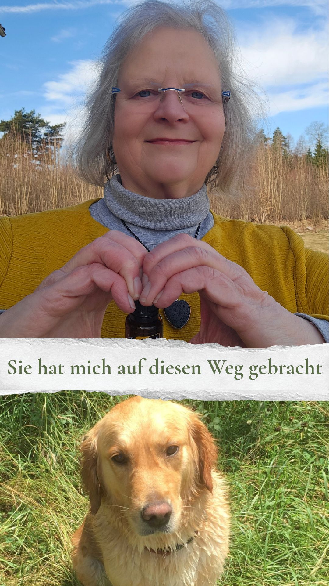 Bianca und ihre Hündin Gina