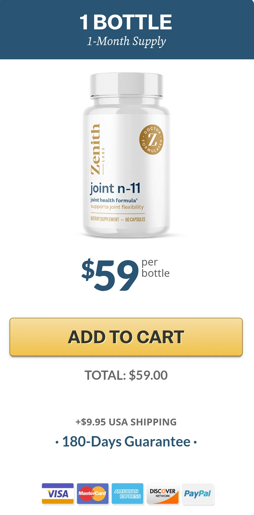 Buy Joint N 11 Zenith Labs 1 Bottle