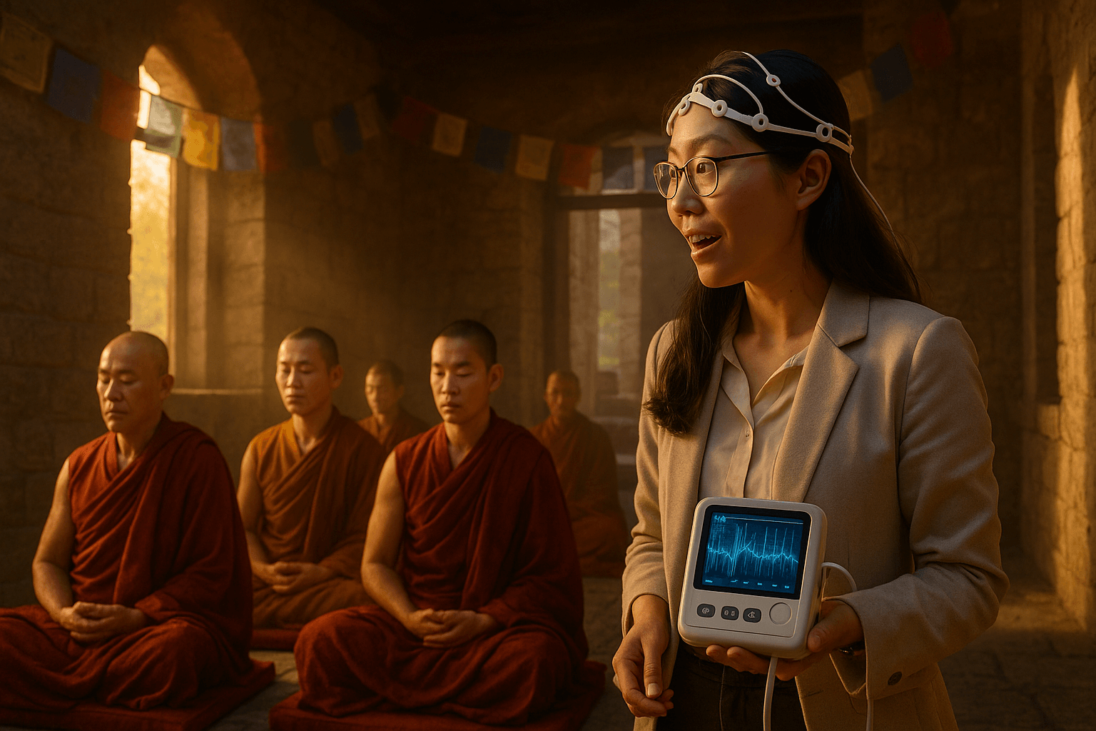 Dr. Sarah Chen's groundbreaking discovery in Tibetan monastery
