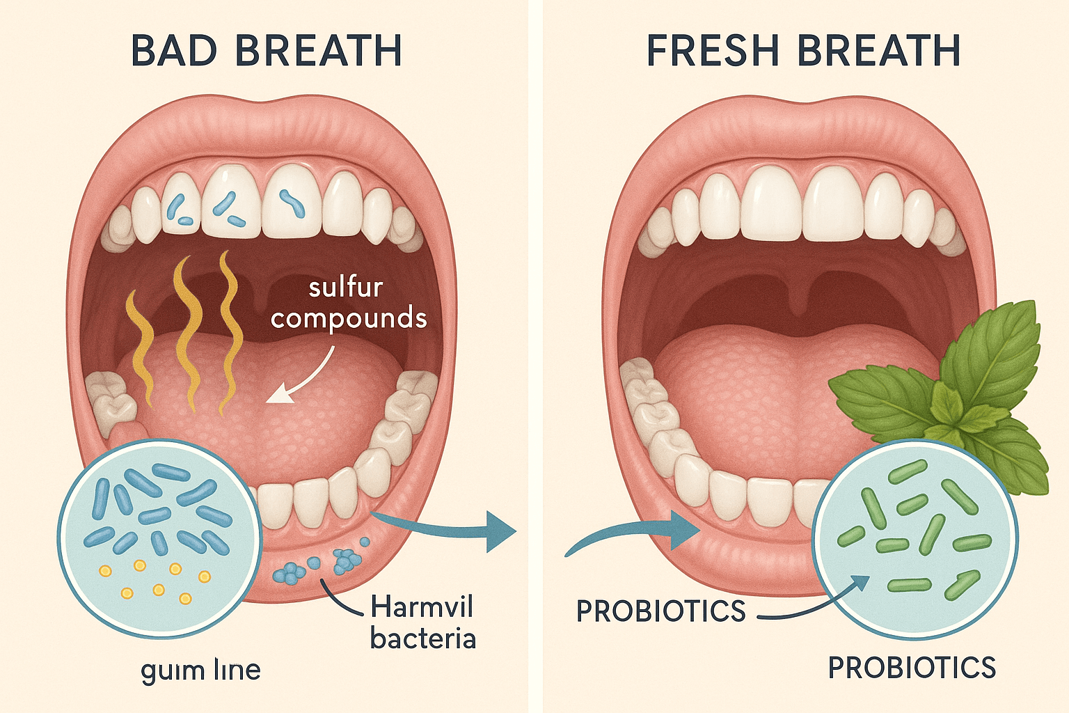 Reduces bad breath