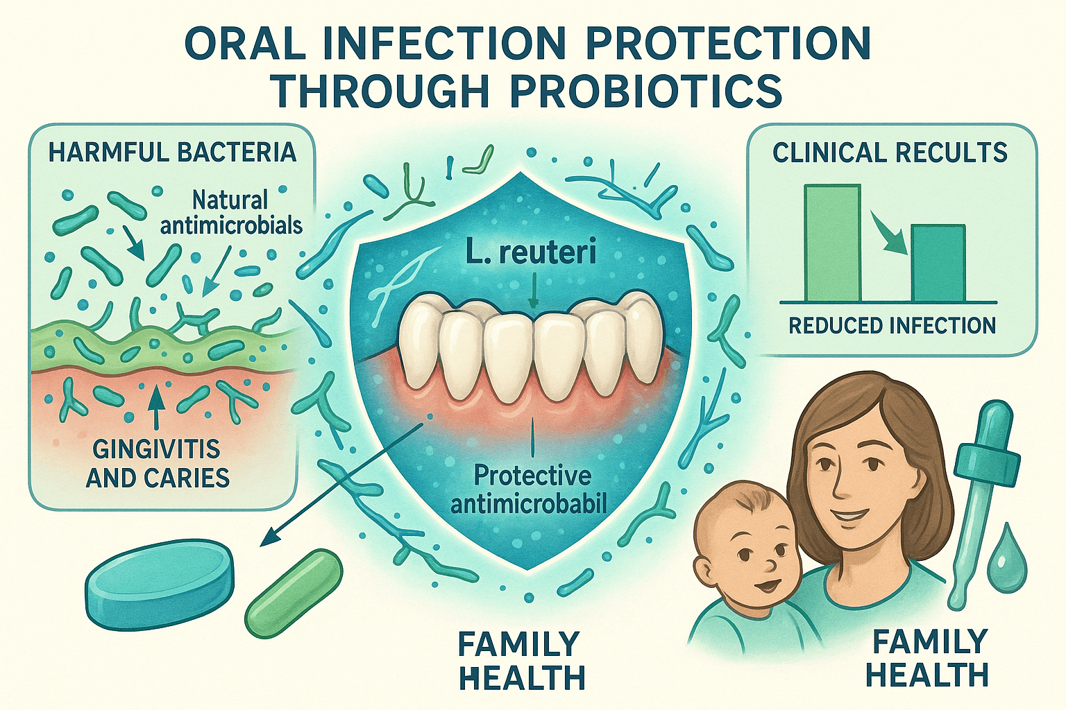 Helps protect against oral infections