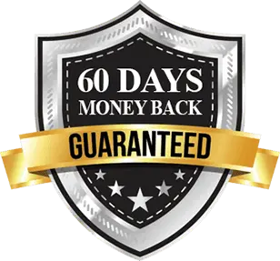60 days money back guarantee badge for Zcode System sports betting membership with risk-free trial
