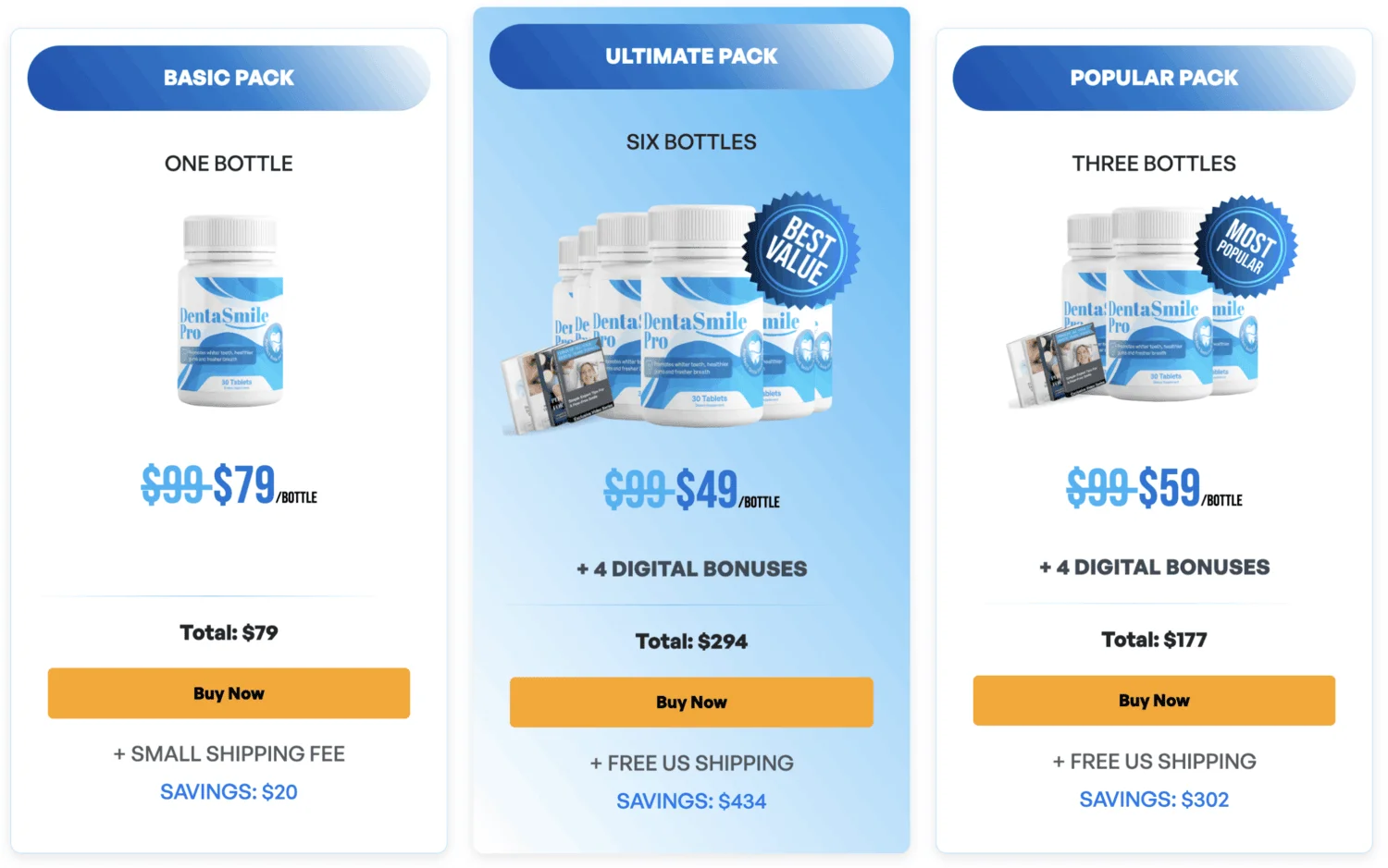 DentaSmile Pro special offer pricing packages